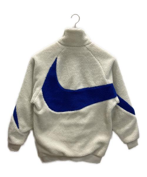 NIKE（ナイキ）NIKE (ナイキ) Full Zip Reversible Boa Jacket ホワイト×ブルー サイズ:SIZE Lの古着・服飾アイテム