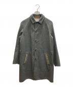 KOLORカラー）の古着「ライトメルトンコート」｜グレー