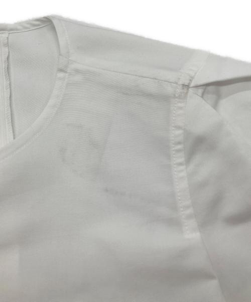 Adam et Rope（アダム エ ロペ）Adam et Rope (アダム エ ロペ) ランタンドッキングワンピース ホワイト×ブラック サイズ:FREEの古着・服飾アイテム