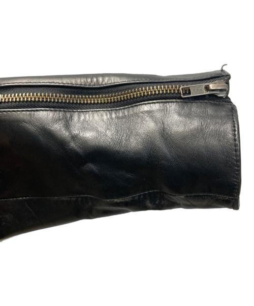 Liugoo Leathers（リューグーレザーズ）LIUGOO LEATHERS (リューグーレザーズ) シングルライダースジャケット ブラック サイズ:SIZE Mの古着・服飾アイテム