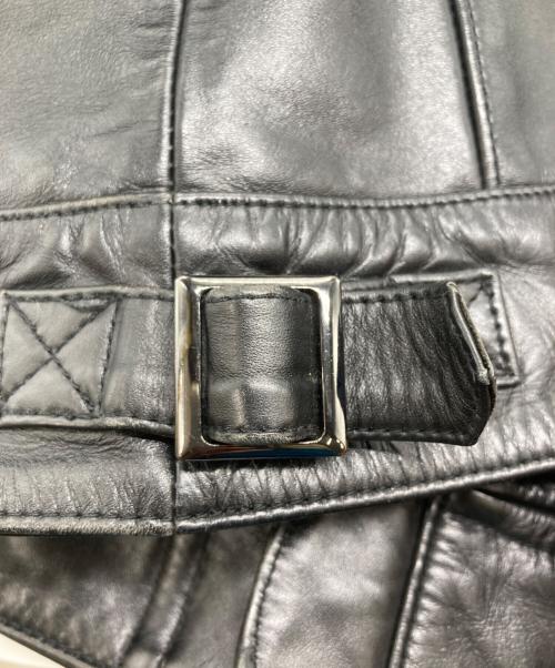 Liugoo Leathers（リューグーレザーズ）LIUGOO LEATHERS (リューグーレザーズ) シングルライダースジャケット ブラック サイズ:SIZE Mの古着・服飾アイテム