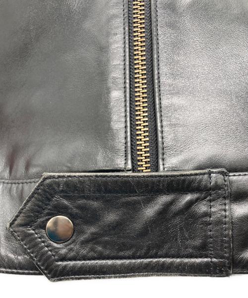 Liugoo Leathers（リューグーレザーズ）LIUGOO LEATHERS (リューグーレザーズ) シングルライダースジャケット ブラック サイズ:SIZE Mの古着・服飾アイテム