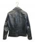 LIUGOO LEATHERS (リューグーレザーズ) シングルライダースジャケット ブラック サイズ:SIZE M：8000円