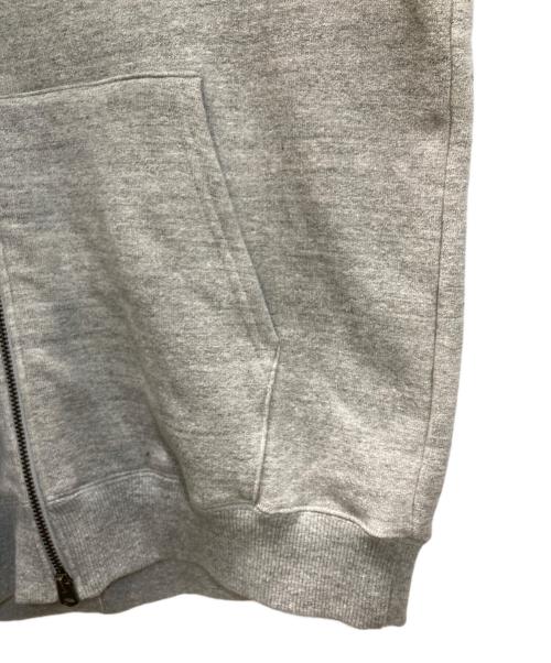 Kinema（キネマ）Kinema (キネマ) 吊り編み スウェット ダブルジップ パーカー グレー サイズ:SIZE Lの古着・服飾アイテム