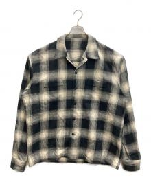 Kinema（キネマ）の古着「L/S OMBRE CHECK SHIRT」｜ホワイト×ブラック