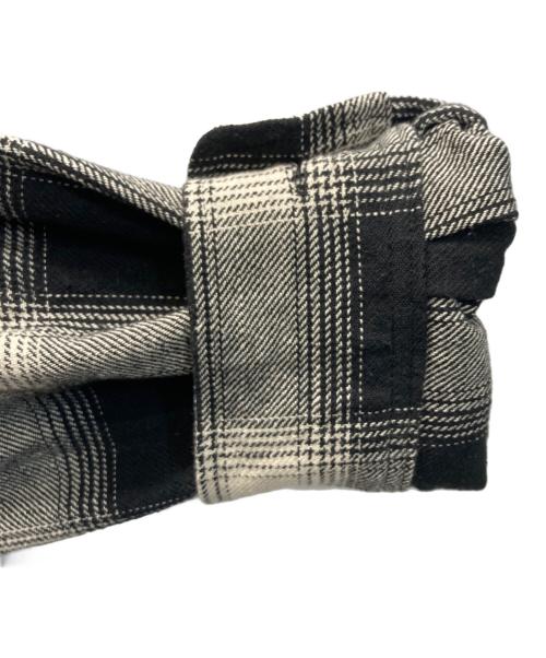 Kinema（キネマ）KINEMA (キネマ) L/S OMBRE CHECK SHIRT ホワイト×ブラック サイズ:SIZE Lの古着・服飾アイテム