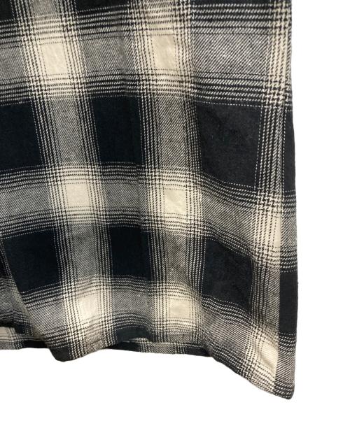 Kinema（キネマ）KINEMA (キネマ) L/S OMBRE CHECK SHIRT ホワイト×ブラック サイズ:SIZE Lの古着・服飾アイテム