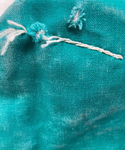 L.L.Bean（エルエルビーン）L.L.Bean (エルエルビーン) BOAT AND TOTE キャンバストートバッグ ホワイト×グリーンの古着・服飾アイテム