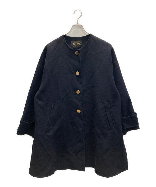 apart by（アパートバイ）apart by (アパートバイ) カシープノーカラーコート ブラック サイズ:Freeの古着・服飾アイテム