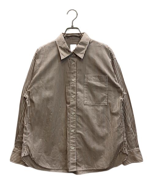 Spick and Span（スピック＆スパン）Spick and Span (スピック＆スパン) 50コットンスタンダードシャツ ブラウン×ホワイト サイズ:Free 未使用品の古着・服飾アイテム