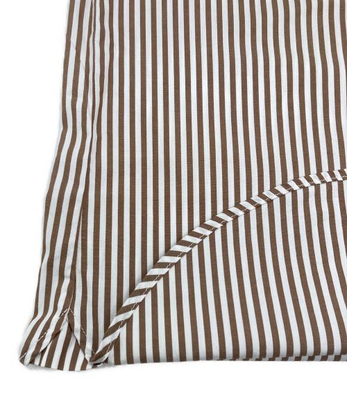 Spick and Span（スピック＆スパン）Spick and Span (スピック＆スパン) 50コットンスタンダードシャツ ブラウン×ホワイト サイズ:Free 未使用品の古着・服飾アイテム