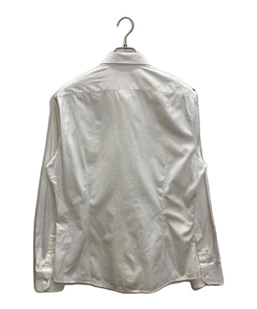 GUCCI（グッチ）GUCCI (グッチ) シェリーライン エポレット ワークシャツ ホワイト サイズ:SIZE 43/17の古着・服飾アイテム