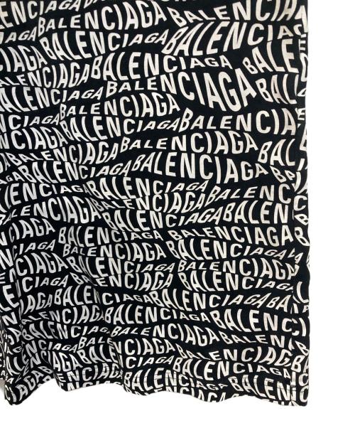 BALENCIAGA（バレンシアガ）BALENCIAGA (バレンシアガ) Wave Logo L/S Tee/ウェーブロゴロングスリーブT ブラック サイズ:XSの古着・服飾アイテム