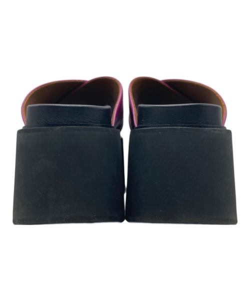 MARNI（マルニ）MARNI (マルニ) プラットフォームサンダル ブラック×パープル サイズ:SIZE 37の古着・服飾アイテム