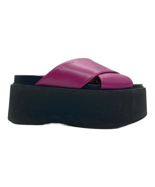MARNI（マルニ）MARNI (マルニ) プラットフォームサンダル ブラック×パープル サイズ:SIZE 37の古着・服飾アイテム