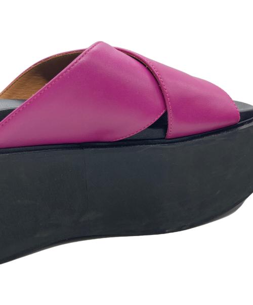 MARNI（マルニ）MARNI (マルニ) プラットフォームサンダル ブラック×パープル サイズ:SIZE 37の古着・服飾アイテム