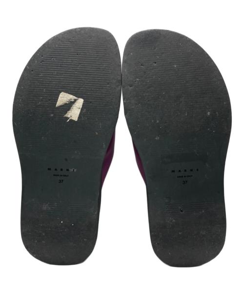 MARNI（マルニ）MARNI (マルニ) プラットフォームサンダル ブラック×パープル サイズ:SIZE 37の古着・服飾アイテム