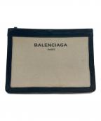 BALENCIAGAバレンシアガ）の古着「NAVY POCHETTE」｜アイボリー×ネイビー