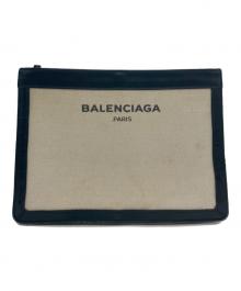 BALENCIAGA（バレンシアガ）の古着「NAVY POCHETTE」｜アイボリー×ネイビー