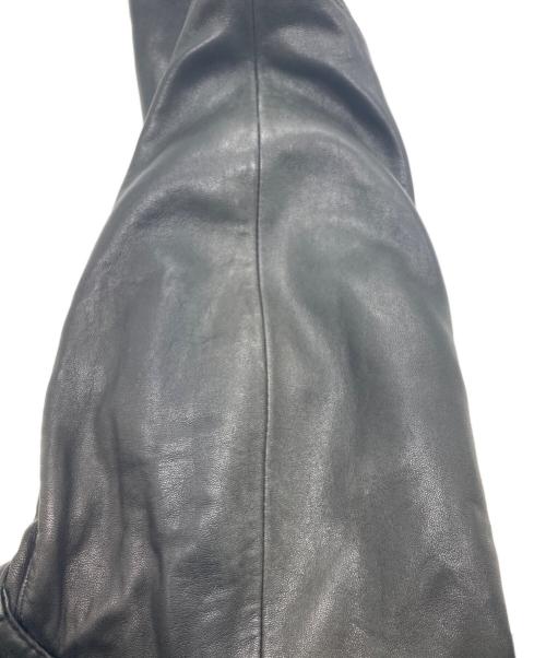 AVIREX（アヴィレックス）AVIREX (アヴィレックス) ラムスキンファーフードハーフコート ブラック サイズ:Lの古着・服飾アイテム