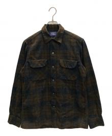 PENDLETON（ペンドルトン）の古着「50s チェック ボードシャツ」｜ブラウン