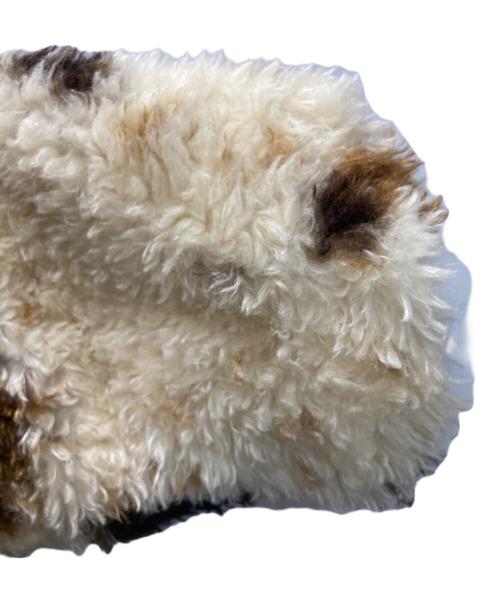 KASTANE（カスタネ）Kastane (カスタネ) カールシャギーコート ブラウン×ベージュ サイズ:Freeの古着・服飾アイテム