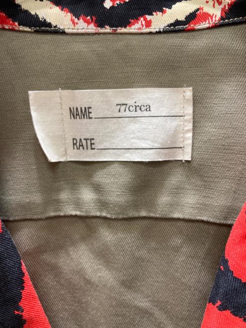 77circa（ナナナナサーカ）77circa (ナナナナサーカ) Dickies (ディッキーズ) オープンカラー ビックワークシャツ ベージュ サイズ:Freeの古着・服飾アイテム