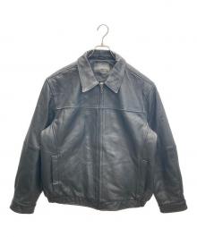 CROFT&BARROW（クロフトアンドバロー）の古着「レザージャケット」｜ブラック