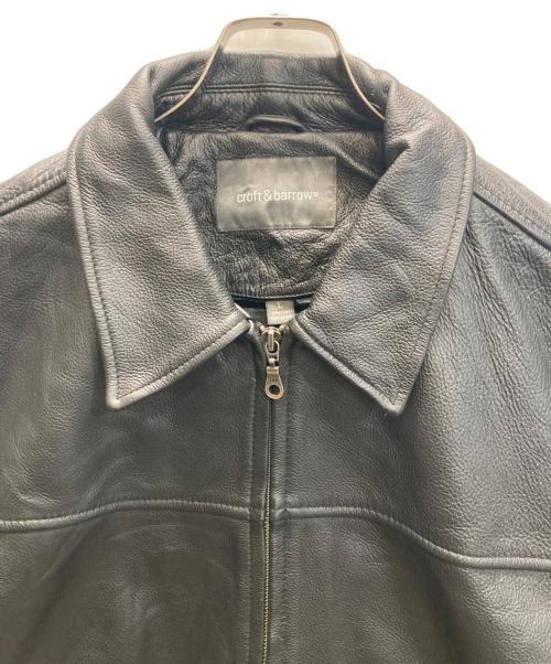 CROFT&BARROW（クロフトアンドバロー）CROFT&BARROW (クロフトアンドバロー) レザージャケット ブラック サイズ:SIZE Lの古着・服飾アイテム