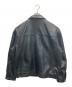CROFT&BARROW (クロフトアンドバロー) レザージャケット ブラック サイズ:SIZE L：10000円
