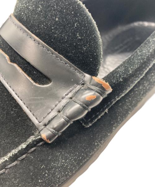 PARABOOT（パラブーツ）PARABOOT (パラブーツ) Coraux / コロー スウェードコインローファー ブラック サイズ:SIZE 8 1/2の古着・服飾アイテム