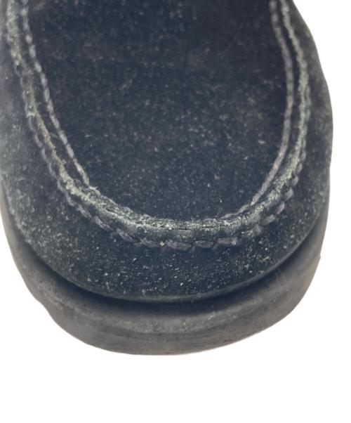 PARABOOT（パラブーツ）PARABOOT (パラブーツ) Coraux / コロー スウェードコインローファー ブラック サイズ:SIZE 8 1/2の古着・服飾アイテム