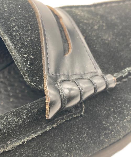 PARABOOT（パラブーツ）PARABOOT (パラブーツ) Coraux / コロー スウェードコインローファー ブラック サイズ:SIZE 8 1/2の古着・服飾アイテム