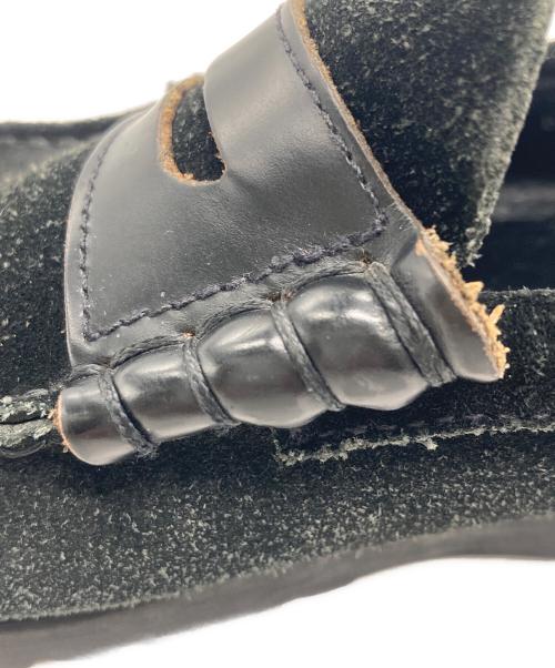 PARABOOT（パラブーツ）PARABOOT (パラブーツ) Coraux / コロー スウェードコインローファー ブラック サイズ:SIZE 8 1/2の古着・服飾アイテム