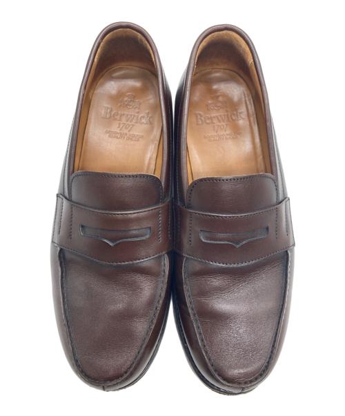 berwick（バーウィック）berwick (バーウィック) コインローファー ブラウン サイズ:SIZE UK 6の古着・服飾アイテム