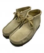 CLARKSクラークス）の古着「ワラビーブーツ」｜ベージュ