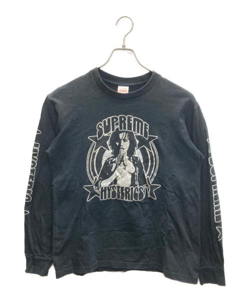 SUPREME（シュプリーム）Supreme (シュプリーム) Hysteric Glamour (ヒステリックグラマー) ロングスリーブカットソー ブラック×シルバー サイズ:SIZE Sの古着・服飾アイテム