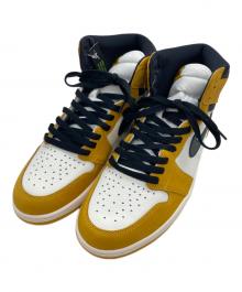 NIKE（ナイキ）の古着「Air Jordan 1 Retro High OG "Yellow Ochre" エアジョーダン1 レトロ ハイ OG "イエローオークル"」｜イエロー×ホワイト