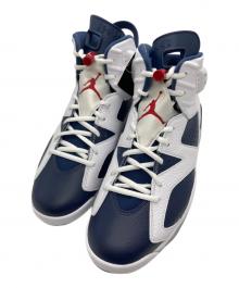 NIKE（ナイキ）の古着「Air Jordan 6 Retro "White and Midnight Navy" エアジョーダン6 レトロ "ホワイト アンド ミッドナイトネイビー"」｜ホワイト×ネイビー