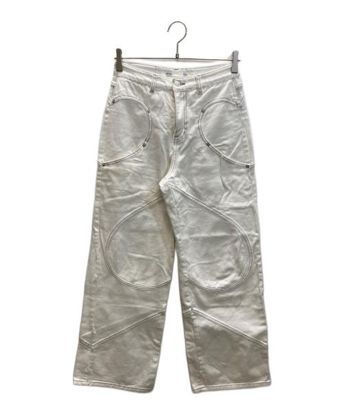 Matin Kim（マーティン・キム）Matin Kim (マーティン・キム) ステッチワイドパンツ ホワイト サイズ:Sの古着・服飾アイテム