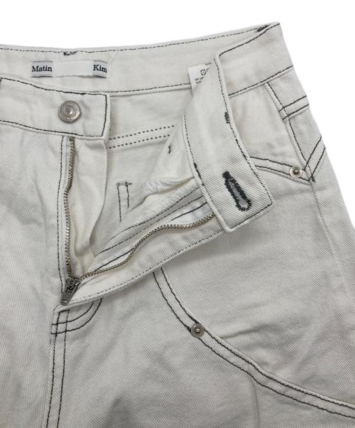 Matin Kim（マーティン・キム）Matin Kim (マーティン・キム) ステッチワイドパンツ ホワイト サイズ:Sの古着・服飾アイテム