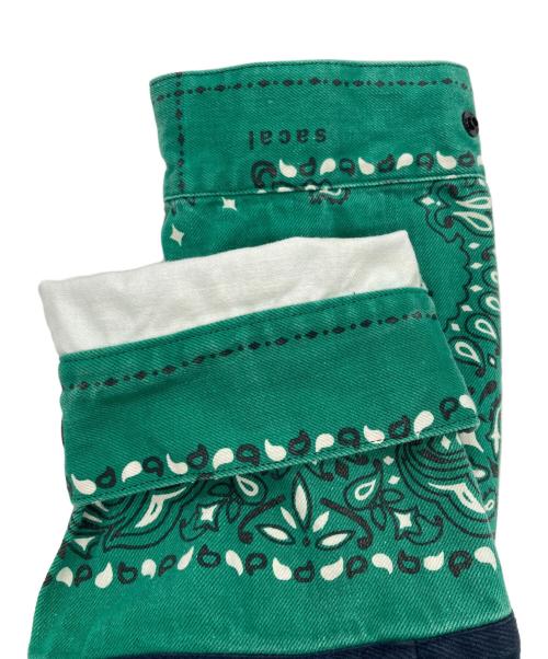 sacai（サカイ）sacai (サカイ) Bandana Print Blouson バンダナプリントブルゾン グリーン サイズ:SIZE2の古着・服飾アイテム