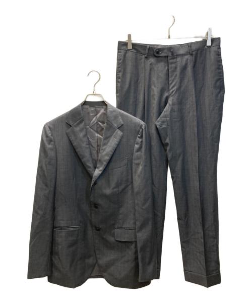 BEAMS F（ビームスエフ）BEAMS F (ビームスエフ) シャドーストライプスーツ グレー サイズ:SIZE 48/8Rの古着・服飾アイテム
