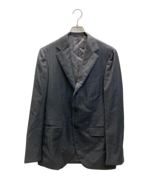 BEAMS F（ビームスエフ）BEAMS F (ビームスエフ) シャドーストライプスーツ グレー サイズ:SIZE 48/8Rの古着・服飾アイテム