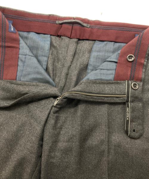 BEAMS F（ビームスエフ）BEAMS F (ビームスエフ) INCOTEX (インコテックス) ウールスラックス グレー サイズ:SIZE 46の古着・服飾アイテム