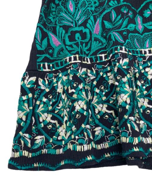 GRACE CONTINENTAL（（グレースコンチネンタル）GRACE CONTINENTAL (（グレースコンチネンタル) サークル刺繍TOP ネイビー サイズ:SIZE 36 未使用品の古着・服飾アイテム