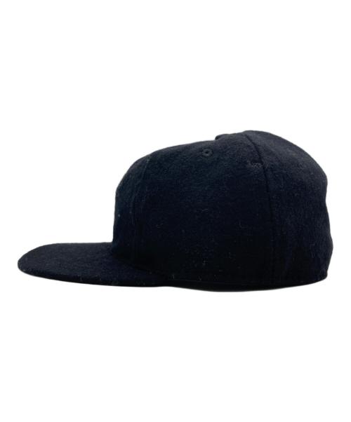 SUPREME（シュプリーム）SUPREME (シュプリーム) EBBETS FIELD FLANNELS (エベッツフィールドフランネルズ) S Logo Fitted 6-Panel ブラックの古着・服飾アイテム