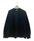 plllllleeeasseプリーズ）の古着「long sleeve pocket tee」｜ブラック