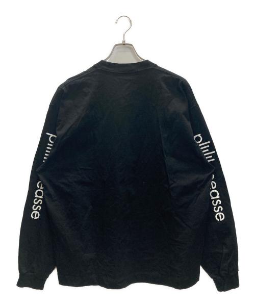 plllllleeeasse（プリーズ）plllllleeeasse (プリーズ) long sleeve pocket tee ブラック サイズ:SIZE XLの古着・服飾アイテム