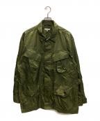 Engineered Garmentsエンジニアドガーメンツ）の古着「JUNGLE FATIGUE JACKET - NYLON RIPSTOP」｜オリーブ
